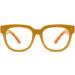 FEISEDY Retro Square Blue Light Blocking Reading Glasses | Thick Big Frame Anti Glare Digital Eyestrain Reader B2523 Mix Amber 2.0x - International Shipping Available - Buy Online on GoSupps.com