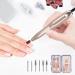 Efile Nail Drill Kit for Acrylic Nails - Electric Nail File with Clippers & File (DR-Gold) - Buy Online on GoSupps.com
