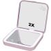 Hello Kitty Supercute Compact Mirror with Touch Sensor Switch - Lighted Makeup Mirror with LED Lights and 2X Magnifying Mirror Top (Pink) - Buy Online on GoSupps.com