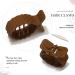 Brinie Small Hair Clips - Pack of 3 | High Ponytail Jaw Clips for Women and Girls | Acrylic Hair Claw Clips for Nonslip Hairstyling - Buy Online on GoSupps.com