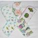 2 Ply Printed Flannel Little Wipes 8x8 Inches Set of 5 Cactus Cuties