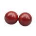 Homsfou 2st Baoding Balls Asian meditation balls deep fabric balls to strengthen the wrist Handballs Wooden massage Chinese massage wooden tight ball hold bamboo fitness 5cmx5cm red