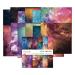 Colored Scrapbooking Paper Pad 12*12 Patterned Paper 24 Sheets - Two of 12 Colors Scrapbook Paper Single-Sided Journaling CardStock Paper for Cardmaking DIY Origami Decorative Craft Paper.(Starry Sky) Starry Sky 12inch