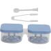 Portable Ink Blue Contact Lens Case - Travel-Friendly Plastic Lens Storage Box - Buy Online on GoSupps.com