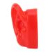 Silicone Soft Ear Model with Large Base for Acupuncture Clinics - Red | Durable & Slick Design - Buy Online on GoSupps.com