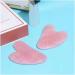 Bianmtsw Balance Rose Quartz Gua Sha Board - Acupuncture Massage Stone for Relaxation & Health Care 80mm - Buy Online on GoSupps.com