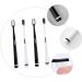 Minkissy 8 Pc Wangan Hair Toothbrush Set - Black Toothbrushes for Adult Oral Care | Effective Tooth Hygiene & Cleaning Brush - Buy Online on GoSupps.com