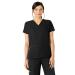 WonderWink Women's Four Stretch Sporty V-Neck Scrub Top Large Black