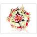 SHREEMEE Artificial Rose Flowers Pearl Hairpin/ Judapin/ Juda Bun For Wedding Bridal Hair Accessories For Women and Girls- Red and Cream - Buy Online on GoSupps.com