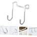 Hemoton 3pcs Wall Hangers for Clothes Cabinet Hook Over The Door Hanging Hooks Perforated Door Hat 7.5X6.5CM Silver - Buy Online on GoSupps.com