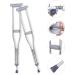 Tall Adult Walking Crutches Lightweight Stainless Steel Medical Underarm Crutches with Height Adjustable Retractable Anti-Slip Walker Warm Life - Buy Online on GoSupps.com