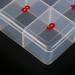 Nail products nail piece storage empty box 1000 pieces translucent digital nail piece anti falling empty box 10 Spaces Clear Storage Box - Buy Online on GoSupps.com