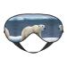 Polar Bear Double-Sided Sleep Eye Mask Comfort Soft Blindfold with Adjustable Strap Block Out Light Black