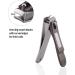 Durable Sharp Nail Clippers Set with Built-in Nail File | Matte Gray | Includes Tin Case - Buy Online on GoSupps.com