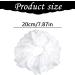 GroveEss Lace Large Hair Scrunchies for Women Soft Elastic Hair Band Hair Ties Rope Scrunchy Bobbles Ponytail Holder Lolita Scrunchie Hair Styling Accessories for Thick Hair Ladies Girls(White) - Buy Online on GoSupps.com
