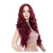 BGHJUE African Wig Red Long Roll Hair Synthetic Lace Front Wigs For Black Women Soft Hair Heat Resistant Hair