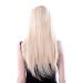 Buy Long Straight Hair Wig for Women - Fashionable Chemical Fiber Cosplay Wigs in Europe & America | Dark Brown & White Options - Buy Online on GoSupps.com