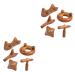 FOMIYES 10 STK Massage device Sandelwood triangular cushions Triangle armed job foot massager Answer Neck massager scratch board Guasha-Schabebett Spa tool vietnam tablets scratch
