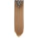 Hair Extensions Clip Long Straight Hairstyle Synthetic Blonde Black Brown Hairpieces Heat Resistant False Hair Accessories