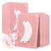 Lunamoon eye pads for eyelash extension eyelashes pads hydrogel eye patch extension Pad eyelash lifting eyelashes coloring eye gel patch for eyelash extensions 50 pairs (butterfly pink)