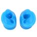 Silicone Ear Model 2 Sizes 1 Pair of Soft Artificial Ear Displays Mould for Hearing Aid Wearing Demonstration Teaching Jewelry Display(S)