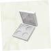 Angoily 2pcs 4 Eyeshadow Aluminum Tin Jars Magnetic Lipstick Case Makeup Palette Cosmetic Makeup Powder 1 count (Pack of 1) White - Buy Online on GoSupps.com