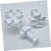 OUNONA 9 Pcs Baking Embossed Mold Plunger Mold Cake Mold Baking Mold Four Leaf White Baking Tools 3pcsx3pcs Whitex3pcs - Buy Online on GoSupps.com