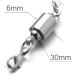Screw Locking Magnetic Necklace Clasps - Safety Jewelry Closures 6mm Silver - Buy Online on GoSupps.com