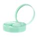 Solustrie 1 set contact lens container eye lens container eye care holder travel supply holder for eye care set plastic mirror box travel colored contact lenses green 7.5x7.5x2.8cm