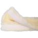 QHP Faux Fur Rein Protector with Velcro Fastening - Cream 45 cm | International Shipping Available - Buy Online on GoSupps.com