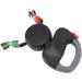 Lyrlody 3 Meter Retractable Dog Leash for 2 Dogs | Reflective Tear-Resistant Double Dog Leash | Extendable Durable Design (Black) - International Shipping - Buy Online on GoSupps.com