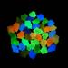 300 pieces of colorful fluorescent stones bright stone bright pebbles garden stones decoration for sidewalks grass court.