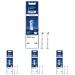 Oral-B Interspace plug-in brushes for electrical toothbrush for interdental spaces bridges & implants toothbrush attachment for oral-B toothbrushes 2 pieces (4 Pack) 2 pieces (4 pack) 2 pieces