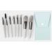 8 Pieces Travel Makeup Brushes with Bag Set Mini Makeup Brushes for Face Foundation Blush Eyeshadow (Gray) - Buy Online on GoSupps.com