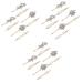 MAGICLULU 12 Pairs Rhinestone Hair Clip Bridal Hair Clip Barrettes for Girls Girl Hair Clips Girls Hair Clips Hair Pin Hairpin for Women Straight Hair Accessories Simple Zinc Alloy Bride