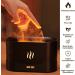 Dasiauto Aroma Diffuser with Flame Effect Light - Essential Oils & Humidifier for Home Office Yoga | Automatic Shutdown & Low Noise - Black - Buy Online on GoSupps.com
