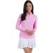 IBKUL Sun Protective UPF 50+ Icefil Cooling Long Sleeve Mock Neck Top - Turquoise Solid XXL - Buy Online on GoSupps.com