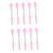 Beaupretty 20 Pcs lip spoon cosmetics brush Lip lipstick makeup brush makeup lip brush makeup beauty Eyeshadow Brush lip brush girl Foundation Brush Miss 5X0.7X0.5CMx2pcs Pinkx2pcs
