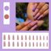 Press on Nails 3 Sets Purple French Fake Nail Pointed Long Artificail Nails Press-on Nails for Women Girls (Color : Purple) (Color : Purple) (Purple) - Buy Online on GoSupps.com