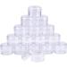 Suneast 15-Piece Mini Transparent Plastic Cream Box - Empty Hip Cosmetic Container with Screw Cap for Nail Art Rhinestones Lip Balm and Powder - 5g - Buy Online on GoSupps.com
