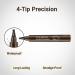 4 Fork Tips Microblading Eyebrow Pen Waterproof Eyebrow Pencil Effortlessly Creates Natural-Looking Brows Microblading Effect (Dark Brown) - Buy Online on GoSupps.com