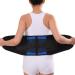 S-6XL lumbar spine support support belt pain relief in the lower back breathable massage band unisex decompression belts for herniated disc sciatica and scoliosis (color: blue size S