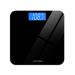 Innotech Digital Bathroom Scale with Easy-to-Read Backlit LCD (Black)