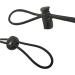 20pcs Plastic Cord Locks with 1/8-Inch 50ft Elastic Cord Heavy Stretch Round String  10Pcs Sing-Hole  10pcs Double-Hole Spring Toggle Stopper Slider Black (3mm-Black) - Buy Online on GoSupps.com
