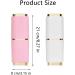 Portable Toothbrush Mugs - 2-Pack Travel Cups & Holder for Camping Business Trips & Home - White & Pink - Buy Online on GoSupps.com