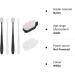 metagio 4 Packs Soft Micro Nano Manual Toothbrush Soft Bristled Adult Toothbrush Micro-Nano Manual Toothbrush with 20000 Bristles for Fragile Gums Adult and Children(Black+White) - Buy Online on GoSupps.com