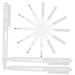 OHPHCALL 1 Set White As Portable Eyebrow Liner Abs Beauty Marker Mapping Pen Makeup Position Pen 14.00X1.50X1.00CM White