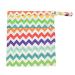 Baby Wet Bag Dry Bag 2-Pack - Chevron Rainbow & Grey - Waterproof Cloth Diaper Wet Bags with Zipper & Snap Handle - Buy Online on GoSupps.com