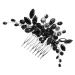 minkissy Rhinestone Flower Headpiece Hair Comb for Bridal Wedding Bridal Hair Comb Bride Hair Side Comb Bridal Rhinestone Hair Comb Bride Hair Comb Decor Accessories Miss Crystal French
