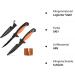Skyfox Filleting Knife Set - 12cm Fish & Bait Knife with Sharpener | Perfect for Filleting & Kitchen Use | International Shipping Available - Buy Online on GoSupps.com